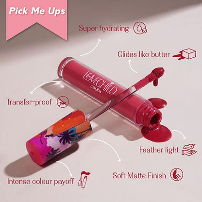 LoveChild Masaba Mamma mia! Lush-Matte Lip Crème - Masala Chai (Nude Brown) Lush Matte Finish, Intense Hydration, Long Lasting, 3ml
