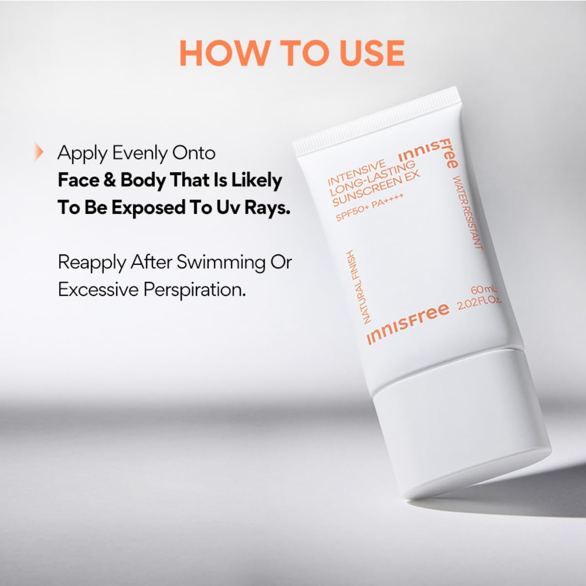 Innisfree Intensive Long Lasting Sunscreen 50ml with SPF 50+ PA++++ UV Protection, Long-Lasting Matte Finish, Oil Control, Hydrating, Korean Sunscreen for All Skin Types, Non-Greasy & Lightweight
