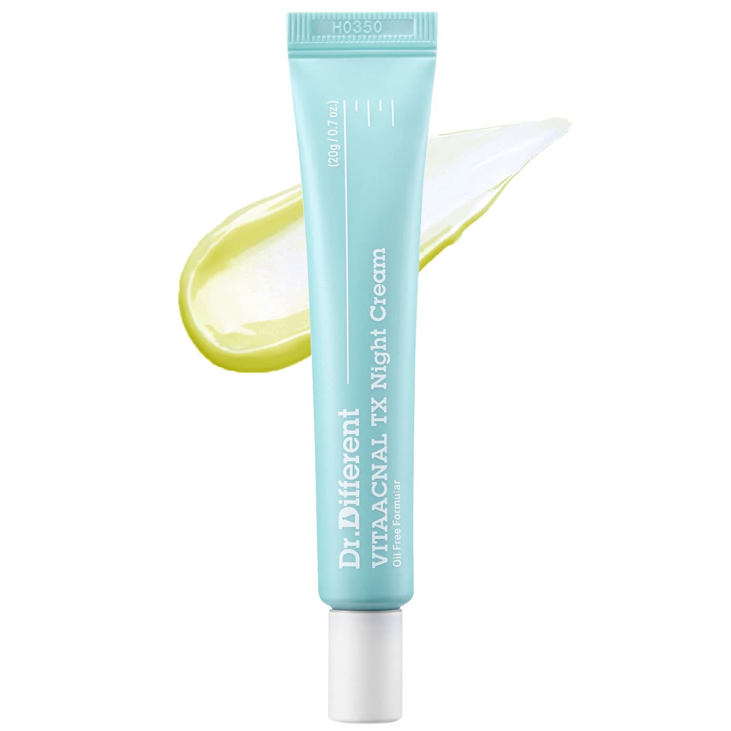Dr.Different Vitaacnal Tx Night Cream For Face - Soothing & Nourishing Retinal Sebum Control Night Cream For Acne-Prone Skin - Blackheads Care Oil-Free Treatment Removes Dead Skin Cells 0.7Oz.