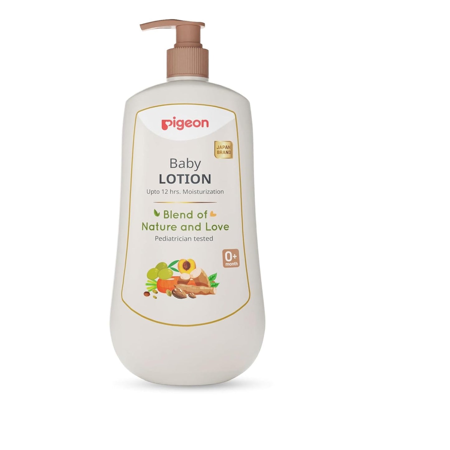 Pigeon Baby Lotion with Marshmallow Root Extract, Carrot Seed Oil, Sweet Almond & Olive Oil – Soothing, Lightweight Moisturizer for Delicate Skin, No Paraben, Sulphate & Alcohol -500 ml