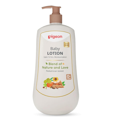 Pigeon Baby Lotion with Marshmallow Root Extract, Carrot Seed Oil, Sweet Almond & Olive Oil – Soothing, Lightweight Moisturizer for Delicate Skin, No Paraben, Sulphate & Alcohol -500 ml