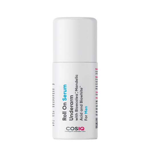 Cos-IQ Brightening Underarm Roll On Serum for Men | With Bioecolea, Mandelic Acid and Bio White | Prevents Body Odour, Brightens Skin & Exfoliates Underarms | Fresh & fragranced | Suitable for Sensitive Skin | 40ml