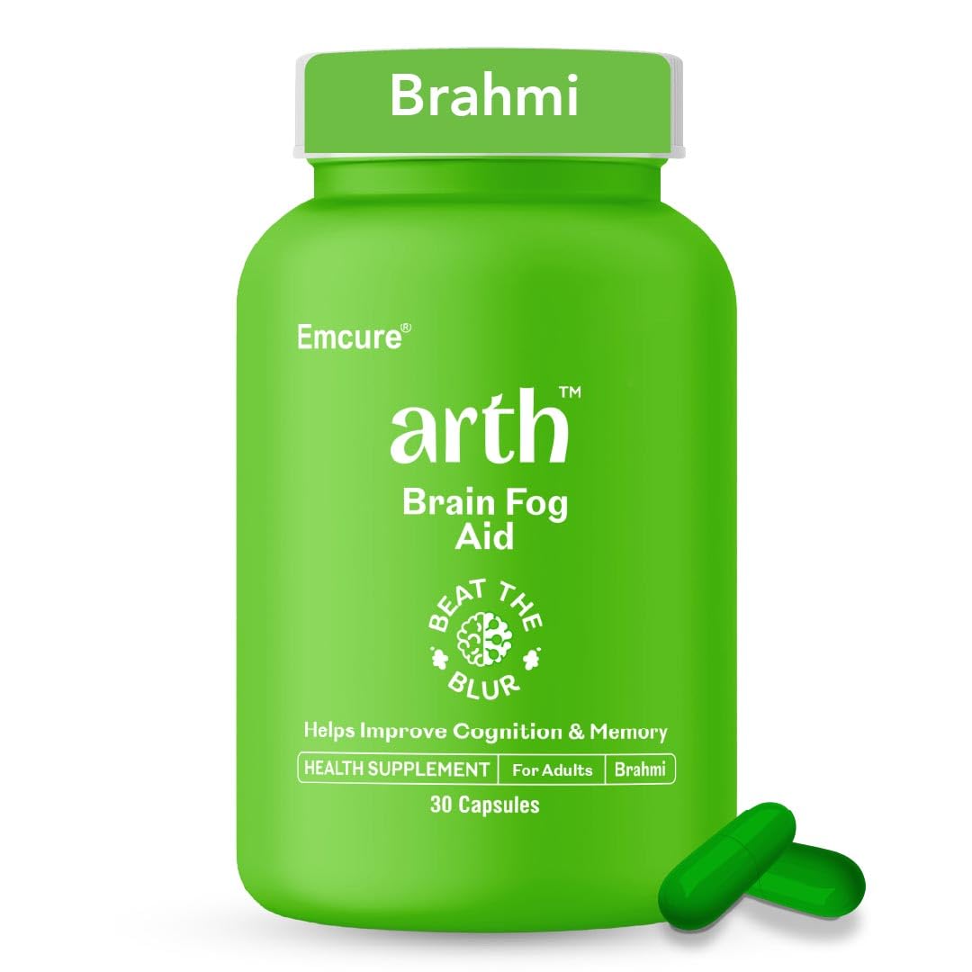 Arth Brahmi & Iron gummies Combo for Men & Women | 30 Brahmi Capsules for Focus & Cognitive Clarity + 30 Chelated high absorption Iron Gummies for Reduced Fatigue & Daily Energy Support