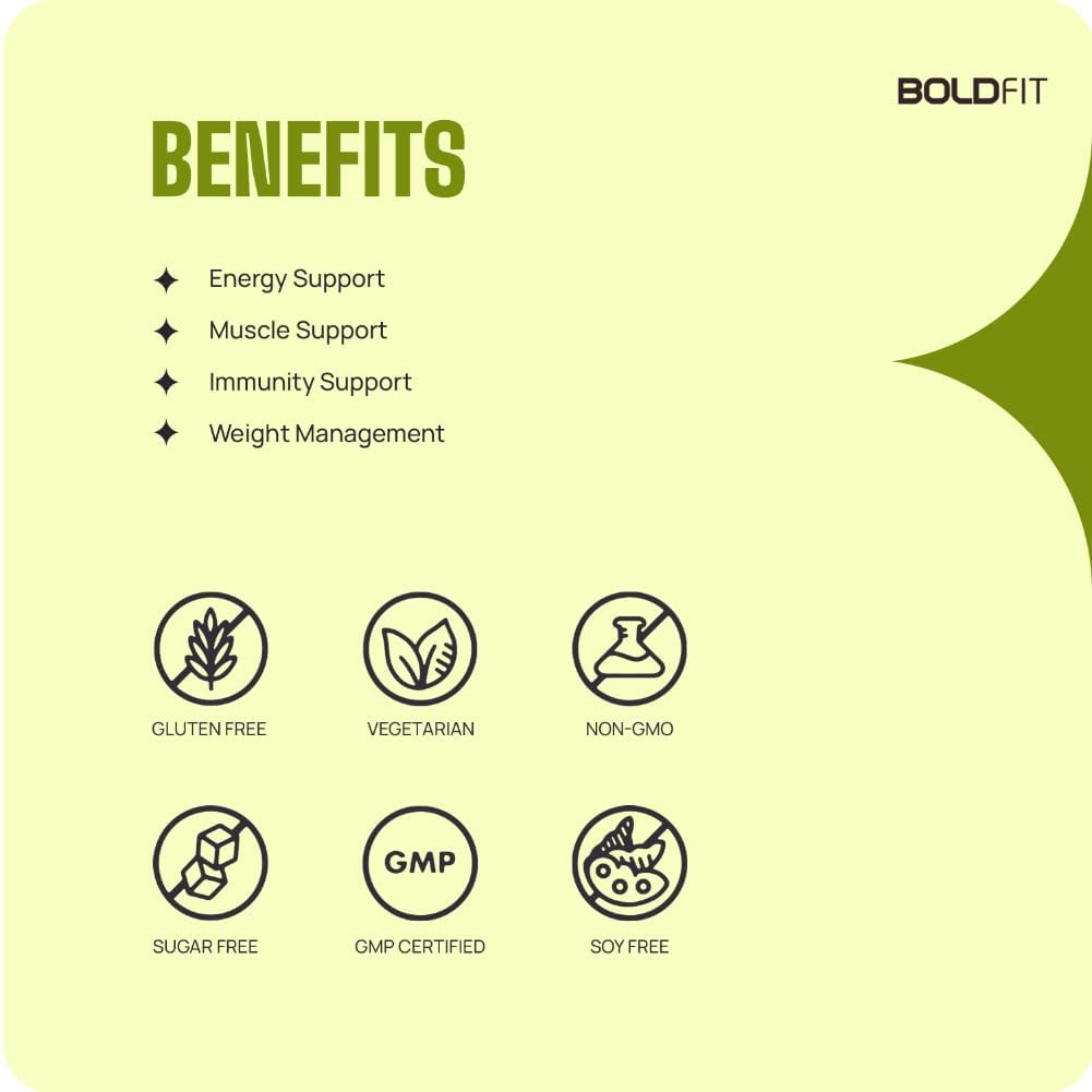 Boldfit Plant Based Protein Powder For Men & Women - Vegan Plant Protein Powder For Men & Women - Supports Metabolism, Immunity & Antioxidant - Cafe Mocha 500Gm