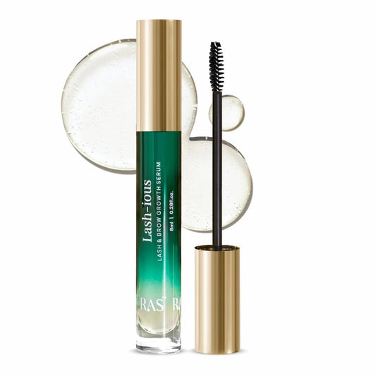 Ras Luxury Oils Lash-ious Lash & Brow Growth Oil/Serum with Biotin & Hyaluronic Acid | Natural, Nourishing Formula for Fuller, Thicker, Healthier Eye Lashes & Brows | Safe for Sensitive Eyes, 8ml