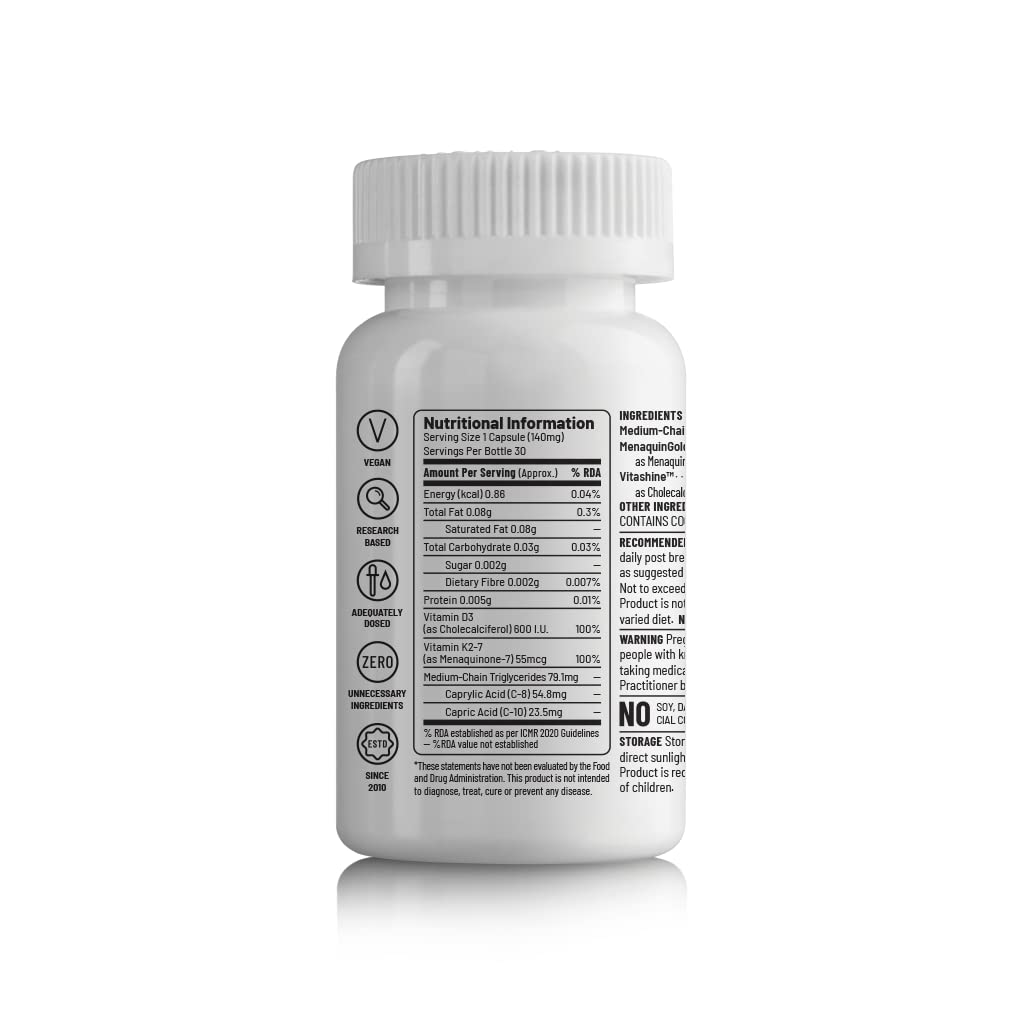 Zephivo Unived Basics D3+K2 (MK-7) | Vegan Vitamin D3 600 IU & Vitamin K2-7 (MenaquinGold) 55mcg | Immunity, Heart, Muscle, & Bone Health | Plant-Based & Natural | 30 Vegan Capsules

