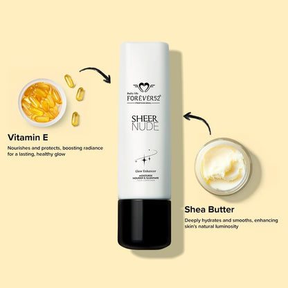 Daily Life Forever52 For All Skin Daily Life Sheer Nude Glow Enhancer|Enriched With Shea Butter And Vitamin E | Multitasking Strobe Cream To Achive A Radiant, Sun-Kissed Glow (Pearl Rosaline-01, 40Ml)