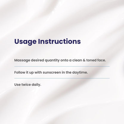 Usage instructions text on a gradient background
