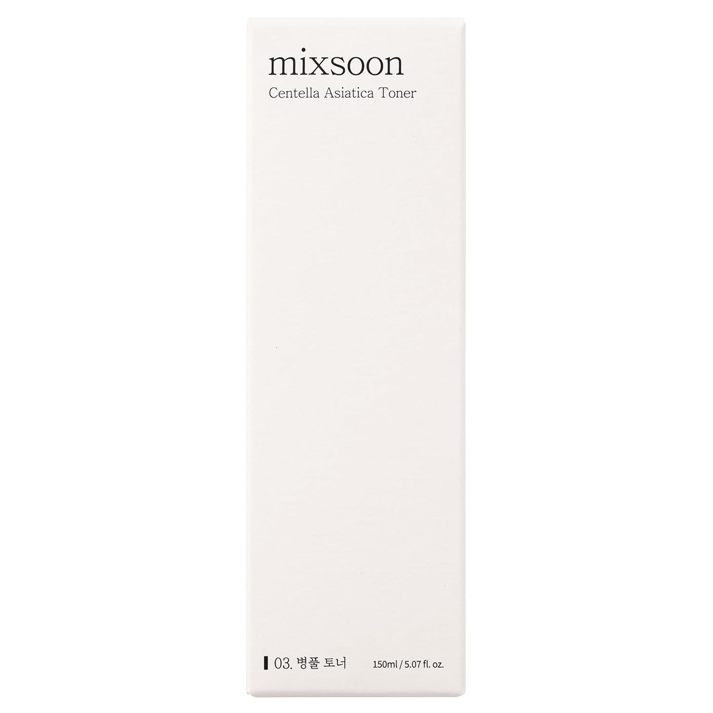 mixsoon Centella Asiatica Toner 150 ml – Hydrating & Soothing Korean Face Toner for Sensitive, Dry or Irritated Skin – Lightweight Skin Essence & Moisture Booster