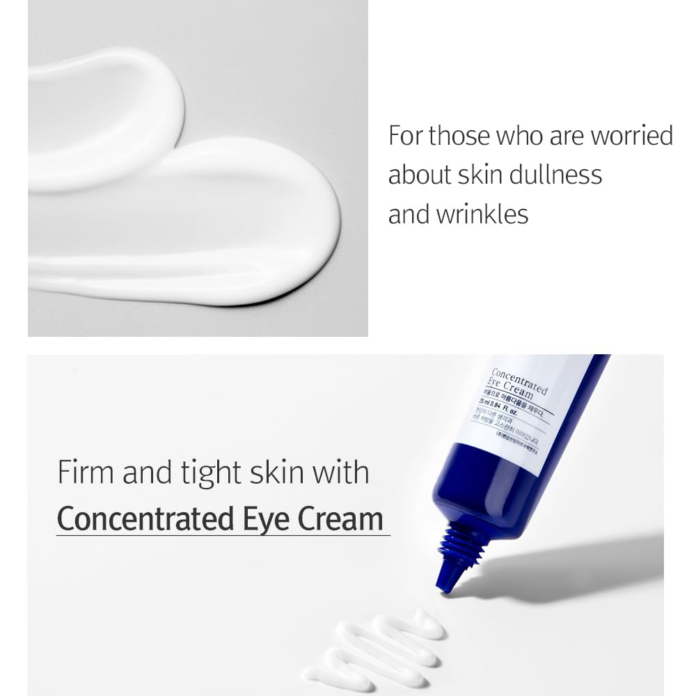[PKY] Pyunkang Yul Concentrated Eye Cream, 2-in-1 Brightening & Anti-Aging Care, Ginseng & Shea Butter for Wrinkle Care & Elasticity, Korean Skincare (25ml)