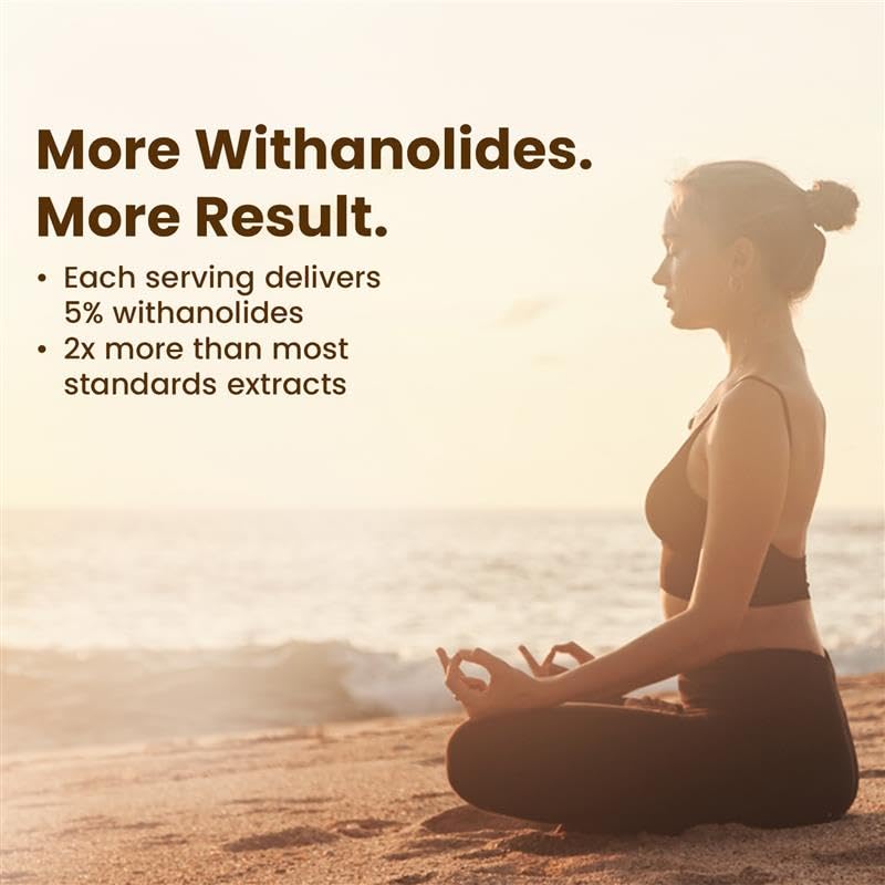 Neuherbs Ashwagandha 500mg Tablets For Men & Women | Manage Anxiety & Stress Relief | Ashwagandha Supplements To Boost Energy, Immunity & Strength | Supports Sleep Cycle - 60 Tablets