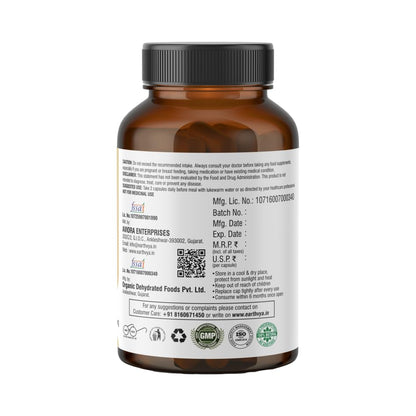 Earthvya Wholefood Multivitamins 1000mg | Plant-Based Daily Nutrition Supplement | Zero Chemicals & Additives | Natural Energy, Immunity & Strength Support | 60 Veg Capsules