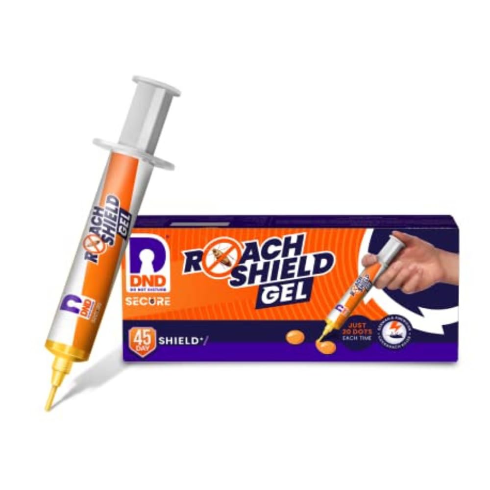 DND Secure Roach Shield Gel - Anti Cockroach Gel | Roach Repellent | 45-Day Shield against Cockroaches | Pack of 1-32 g