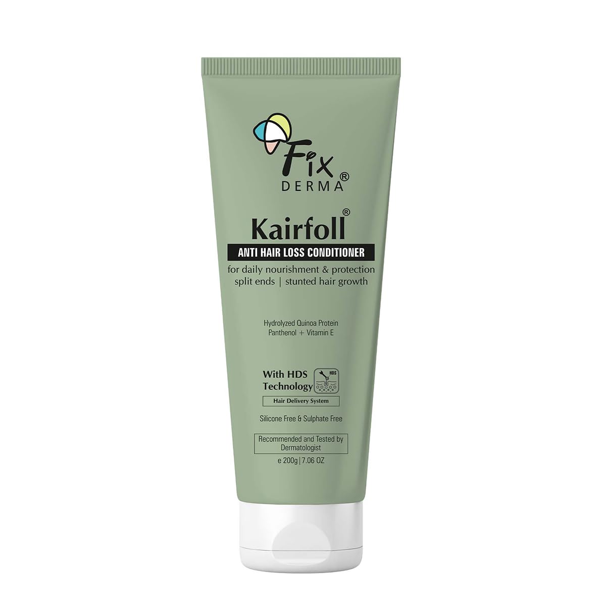 FIXDERMA Kairfoll Anti Hair Loss Conditioner, Conditioner For Hair Growth & Hair Fall Control, Hair Conditioner For Dry Frizzy Hair, Conditioner For Women - 200 Gram - Natural
