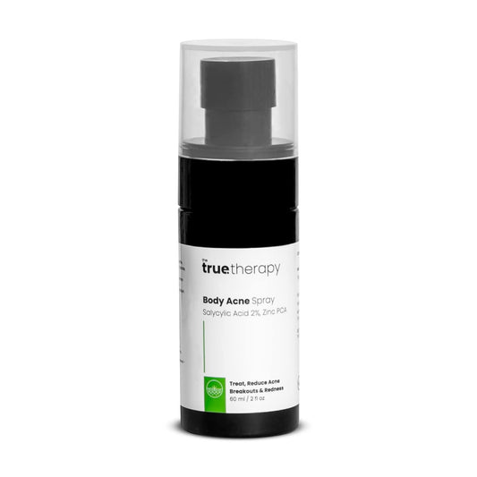 The True Therapy Body Acne Spray for Men & Women, Skin Toner for Neck, Shoulders & Back Acne, Skin Care with 2% Salicylic Acid & Zinc PCA, Helps in Skin Texture & Acne Breakouts (60ml)