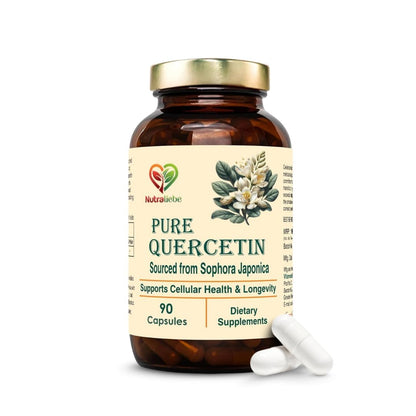 Nutraliebe Ultra-Pure Quercetin 500mg – Ultimate Immune & Shield-90 Caps | [ MAX ABSORPTION ] High Bioavailability Formula