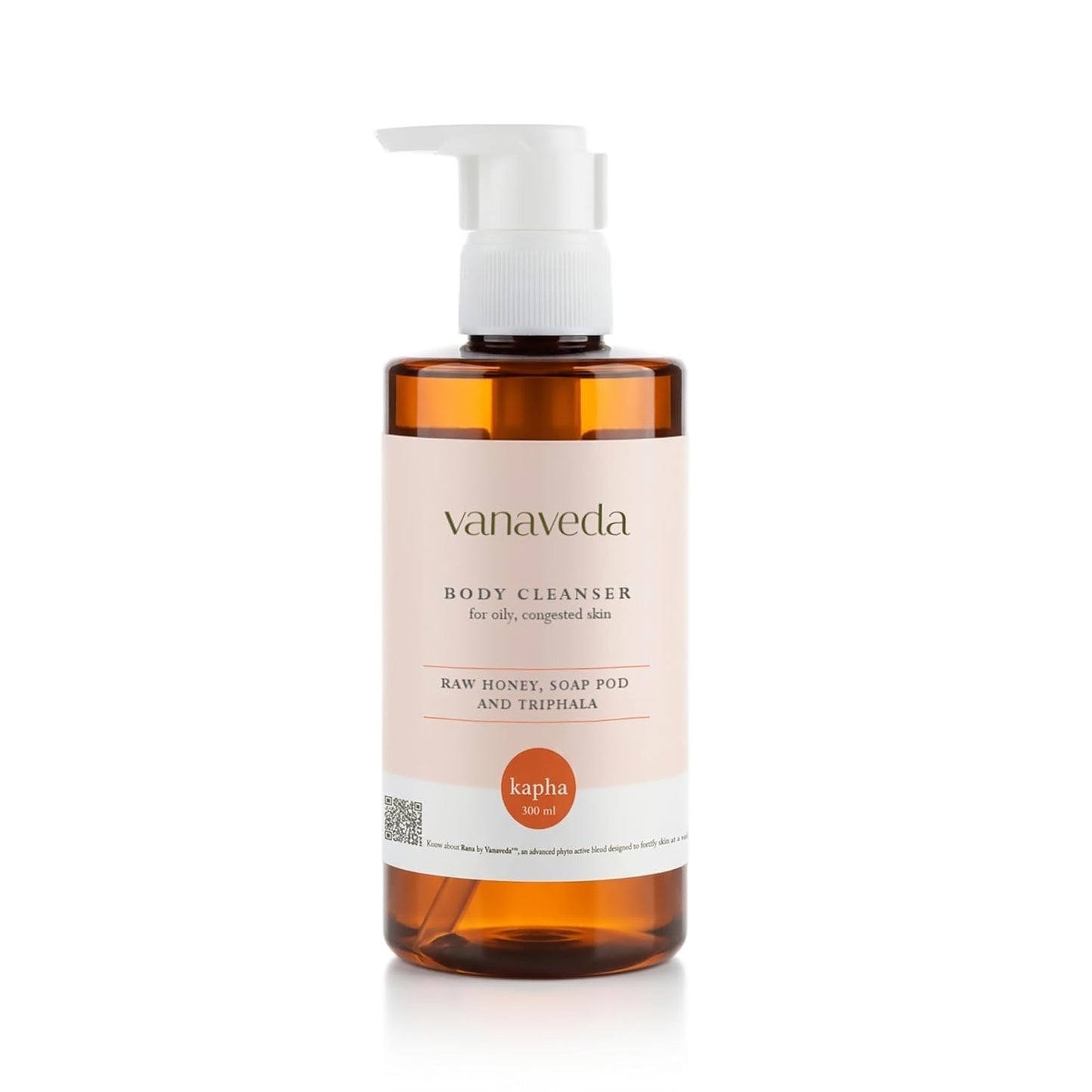 Vanaveda Kapha Body Cleanser for Oily Skin | Purifying Ayurvedic Body Wash with Plant-Based Cleansers | Daily Body Care for Refreshed Skin | 300ml