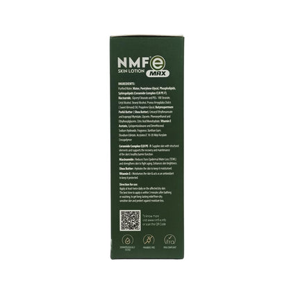 NMFe Max Skin lotion with Ceramide Complex For Severe Dry Skin| For Barrier Repair Deep Hydration | Gives Immediate Comfort |Shea butter & Vit E | For Dry & Sensitive Skin | Dermatologically Tested | 100 Ml