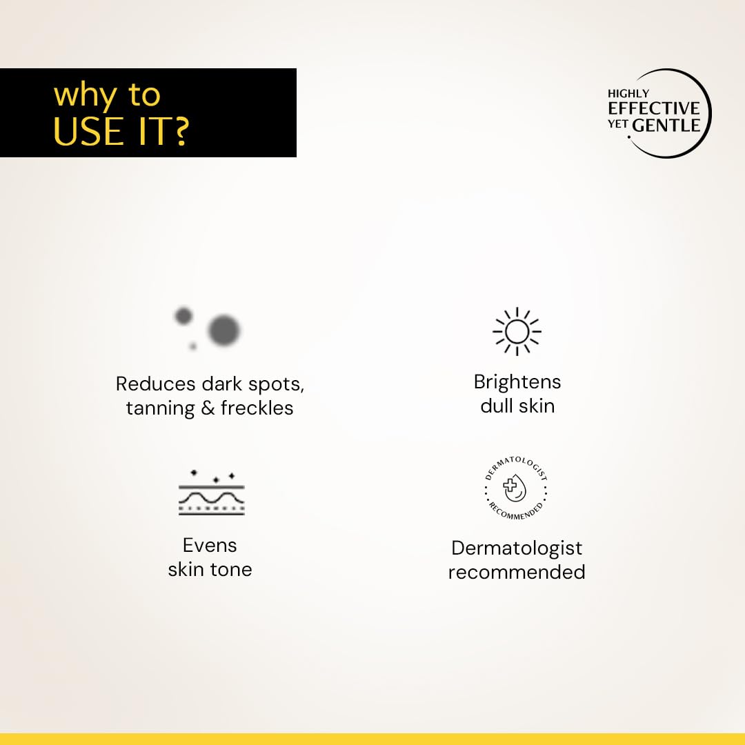 Product advertisement with text on a white background