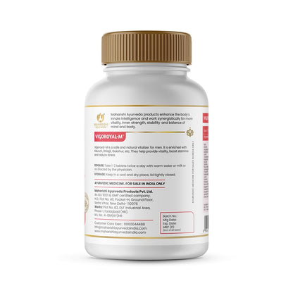 Maharishi Ayurveda Shilajit Tablets | Vigoroyal M- Infused with Original Shilajit | Natural Shilajeet - 60 tablets
