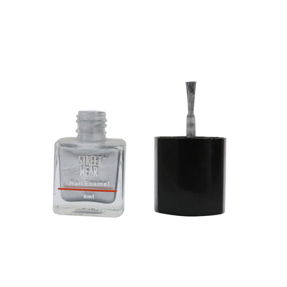 Street Wear Nail Enamel, Silver Sizzle, 8ml