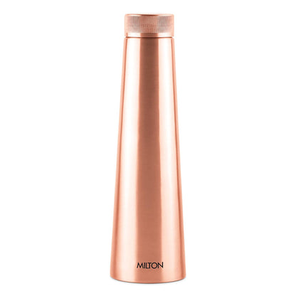 Rose gold Milton water bottle on a white background