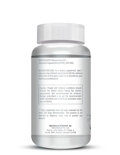 Supplement bottle with label on a white background