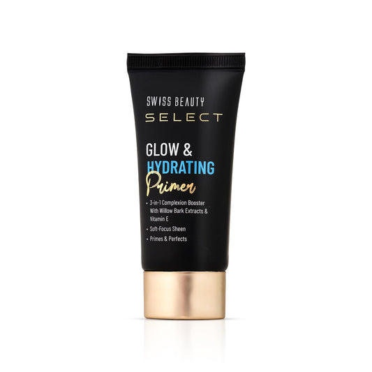 Swiss Beauty Select Glow & Hydrating Primer Enriched With Vitamin E & Witch Hazel Extract | 25ml