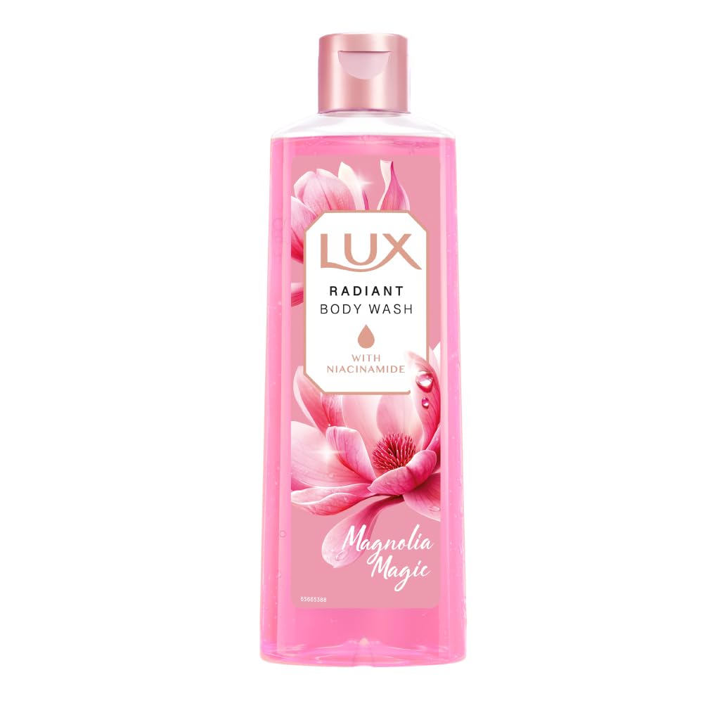 LUX Magnolia Magic Bodywash, with Niacinamide, 245ml for Radiant & Bouncy Skin Feel