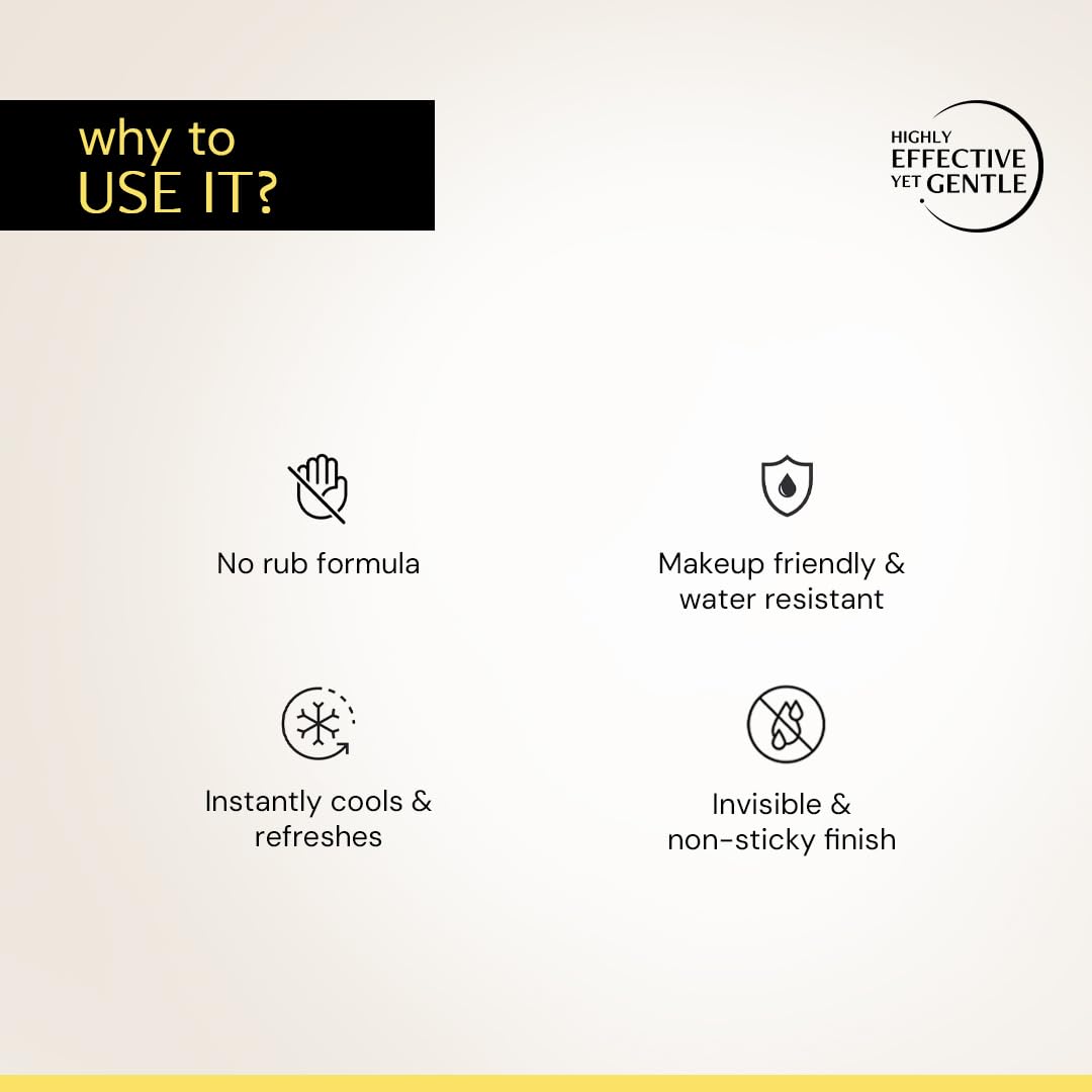 List of reasons to use a product on a beige background with icons and text.