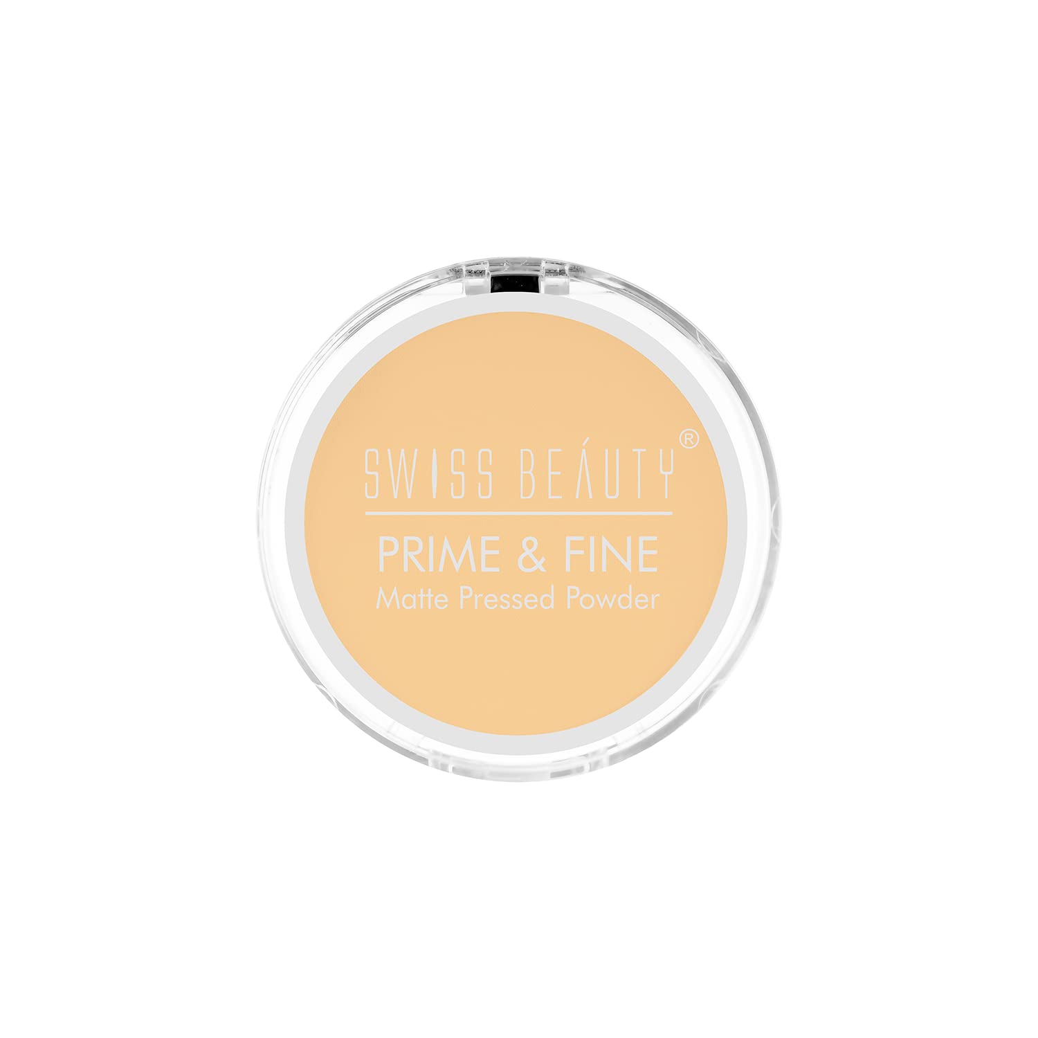 Swiss Beauty Prime & Fine Matte Pressed Powder on a white background