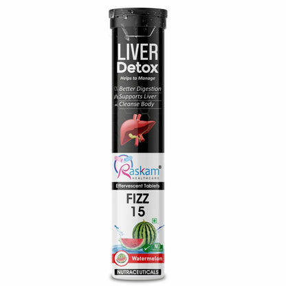 Raskam Liver Detox supplement packaging on a white background