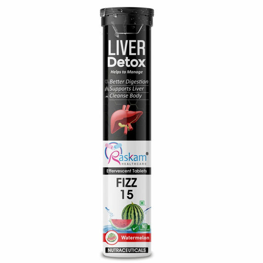 Raskam Liver Detox supplement packaging on a white background