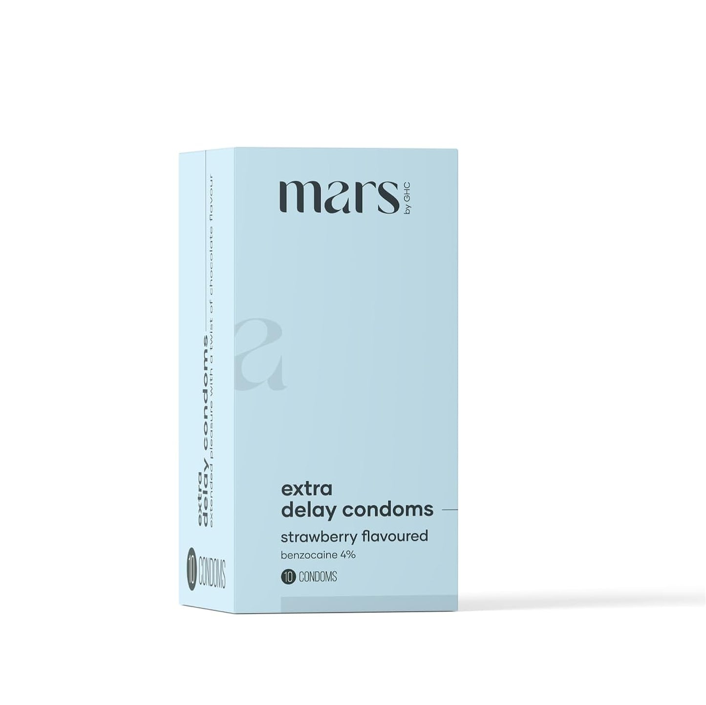 mars by GHC Extra Dotted Delay Condoms for Men - 10 Condoms (Pack of 1)