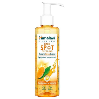Himalaya Dark Spot Clearing Turmeric Serum Cleanser bottle on a white background