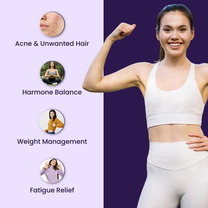 ZEROHARM Narie Thyroid Supplement | With Ashwagandha, Guggul & Kachnar for Women | Supports Energy, Metabolism, Mood, Thyroid Health (TSH, T3, T4 Levels) & Weight Management | 60 Nano Tablets