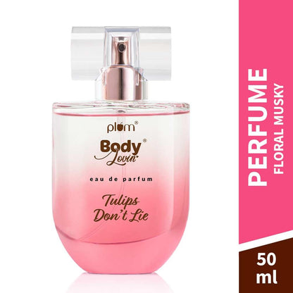 Plum BodyLovin' Tulip Don't Lie Eau De Parfum | Long-Lasting Fresh Floral Fragrance | Luxury Perfume for Women | Tulip, Rose, Pomelo & Musk Notes | Purse-Friendly | 50ml