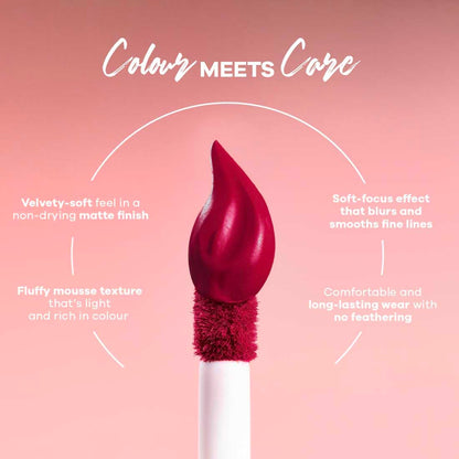 Earth Rhythm Lip Nectar Matte Liquid Lipstick, Weightless, Never Drying, No Mineral Oil 5g - Berry