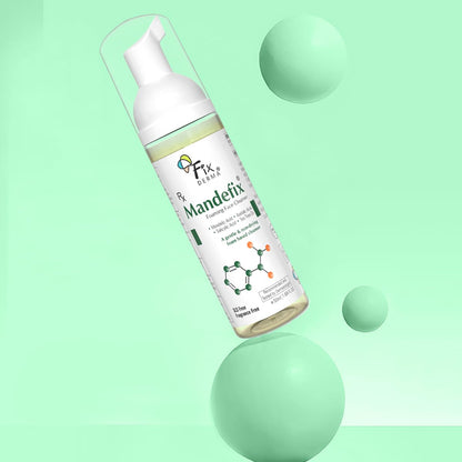 Fixderma 2% Salicylic Acid Mandefix Foaming Cleanser for Men & Women | Nondrying Cleanser, Exfoliator, Reduces Skin Ageing | Salicylic Acid Face Wash for Sensitive and Acne Prone Skin - 50ml