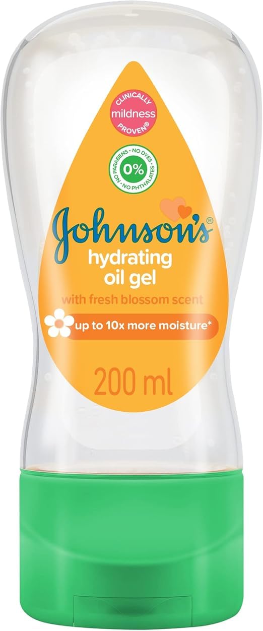 Johnson's Baby Fresh Blossom Hydrating Oil Gel 200ml | Aloe Vera Enriched for Soft & Smooth Skin