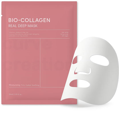Bio Collagen Deep Collagen Night Mask Hydrating Overnight Hydrogel Korean Glass Skin Mask For Deep Hydration Wrapping Peel Off Facial Mask Pack (Pack of 1)