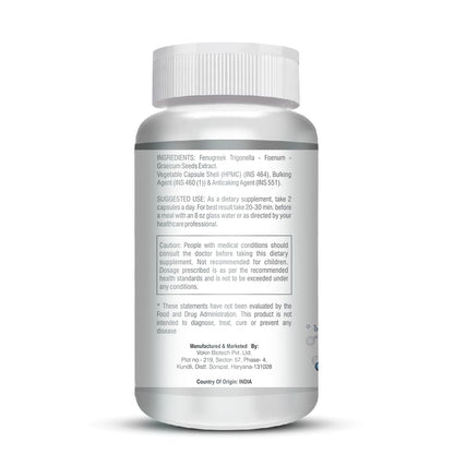 Supplement bottle with label on a white background