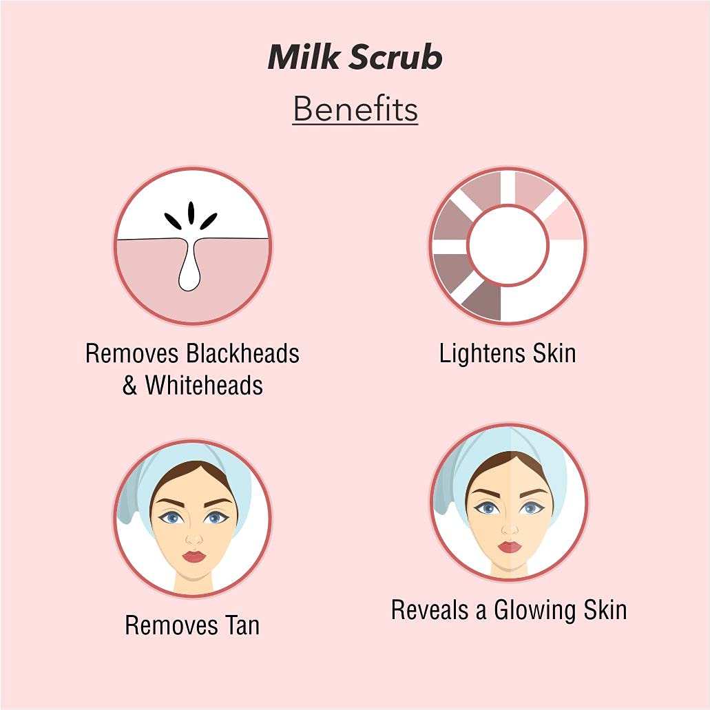 O3+ Milk Scrub Enriched with Macadamia Nuts Extracts for Clean & Bright Complexion