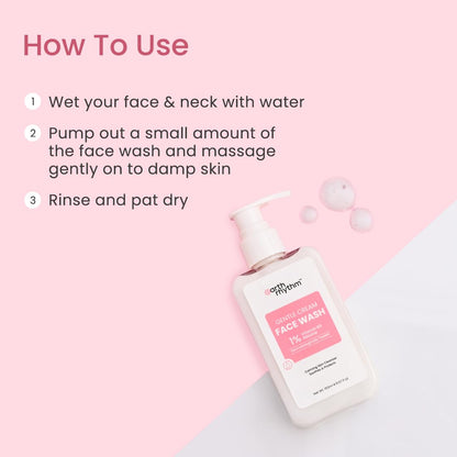 Earth Rhythm Gentle Cream Daily Face wash with Vitamin B5, Dermatologically tested | for Dry and Sensitive skin, Men & Women- 150ml