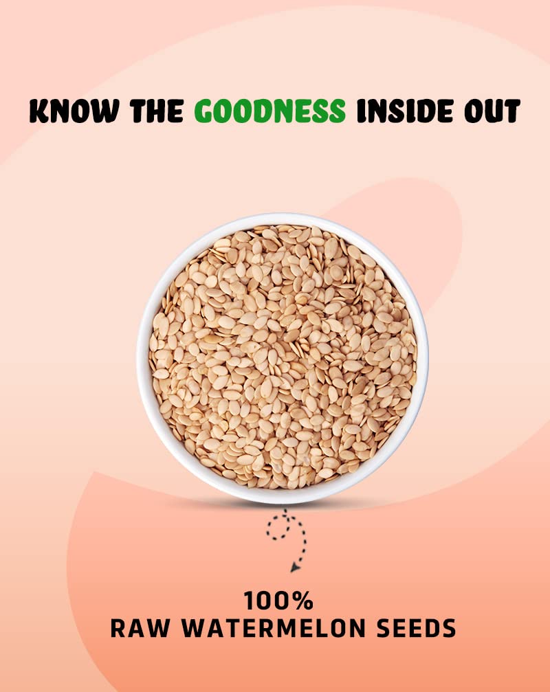 True Elements Watermelon Seeds 500g - High in Protein Seeds | Raw Watermelon Seeds for Eating | Magaj Seeds | Non - GMO | Raw seeds | Nutrients Rich | Source of Antioxidants