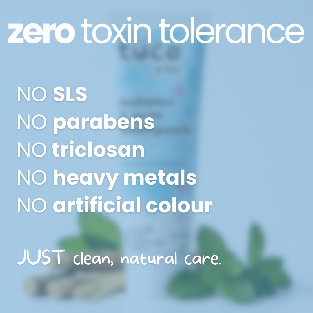 Product with 'zero toxin tolerance' text on a blue background