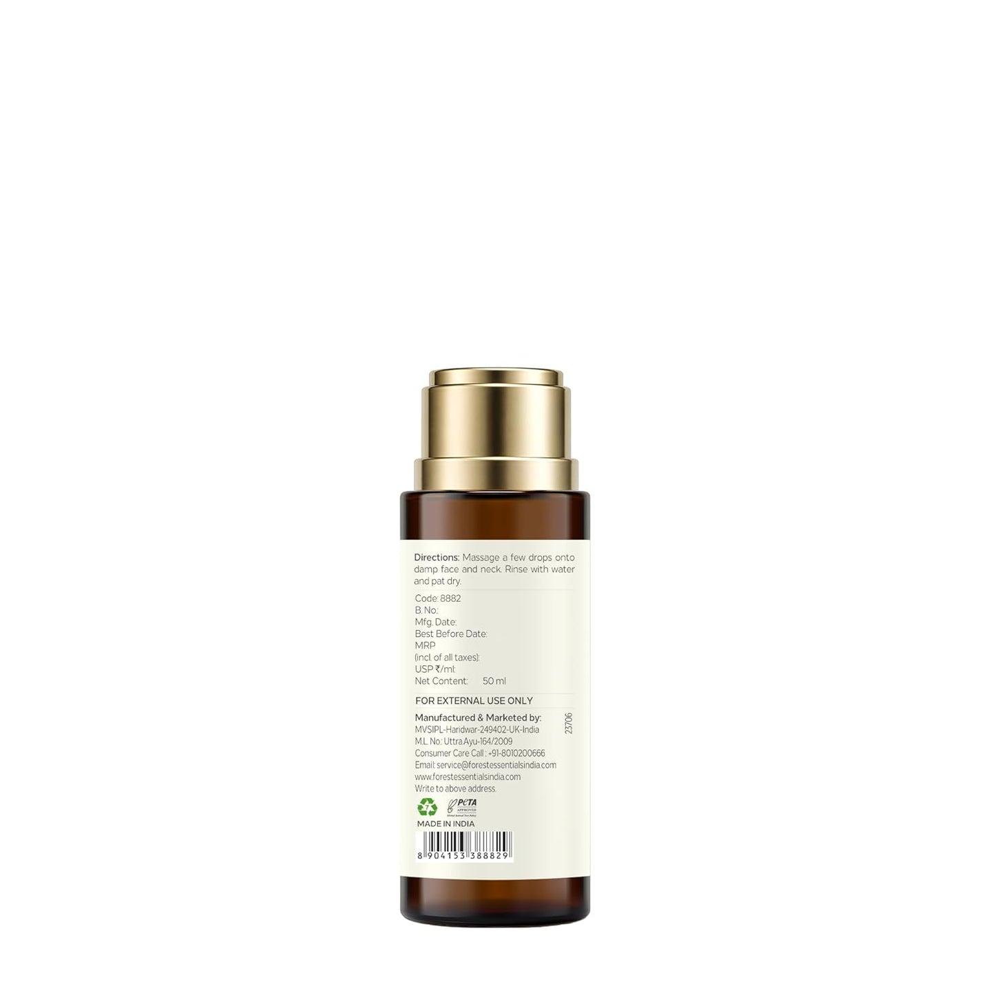 Forest Essentials Ayurvedic Purifying Face Wash with Saffron & Neem | For Normal to Oily Skin | Sulphate Free