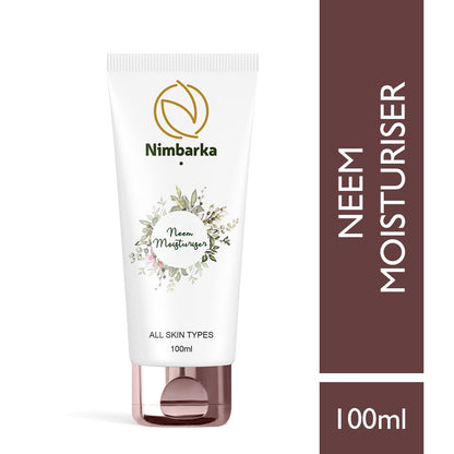 Neem Face Moisturizer | Hydrating & Nourishing Skin Cream for All Skin Types | Anti-Aging & Blemish Control with Neem Extract 100ml