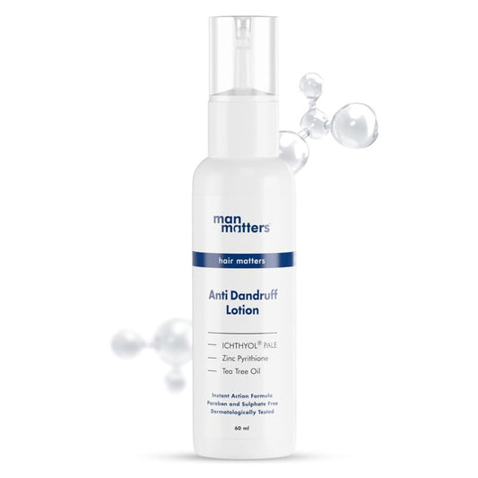 Man Matters Anti Dandruff Lotion for Men [60ml] | Instant Itch Relief & Cooling with Menthol & Tea Tree Oil