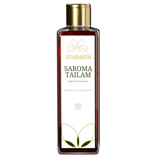 Svarasya Saroma Tailam Herbs Infused Ayurvedic Hair Oil (Paraben and Mineral Oil Free) With Natural Ingredients (Oil, 100 ml)
